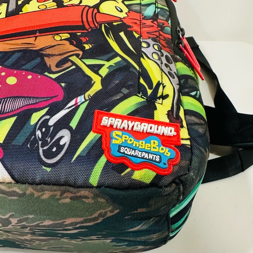 Sprayground Backpack‎ Bookbag, ULTRA RARE - SpongeBob Crayon Mayhem - Picture 5 of 12